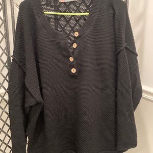 Free people beach hailee set black size M runs large. Excellent condition.